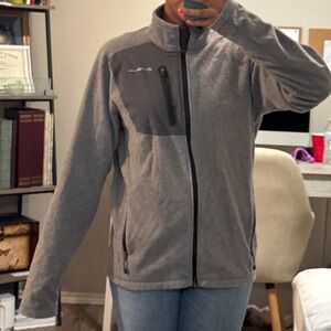 Eddie Bauer Charcoal Fleece Jacket